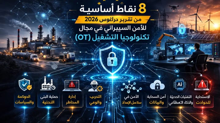 8 نقاط أساسية من تقرير دراغوس 2026 للأمن السيبراني في مجال تكنولوجيا التشغيل